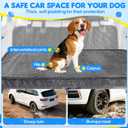 Loiion Thickened 4 in Orthopedic Dog Car Bed, Non-Slip Backseat Pet Mat, Removable Washable for SUVs/ Sedans/ Trucks, Plush Comfort for Large/ Senior Dogs, Easy Clean (Dark Gray, (50" L×24.6" W×4" H)) Medium