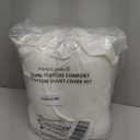 HeimenAogo Egyptian Cotton Duvet Cover Set Queen, Ultra Soft and Breathable Comforter Cover with Zipper Closure, High Thread Count Long Staple Cotton Blanket Cover 3pcs Off-White