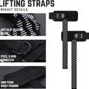 GOUNOD Lifting Wrist Straps with D Ring for Weightlifting & Gym Heavy Duty Padded Wrist Support for Men & Women Non-Slip Hand Grip Straps for Deadlifts, Pull Ups, Cable Machines & Bodybuilding