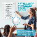 Extra Large Magnetic Notebook Paper for Whiteboard - Dual-Magnet Design for Smooth Writing - Wrinkle-Free Flat Shipping - Ghosting-Free Markers - Perfect for Classroom & Homeschool