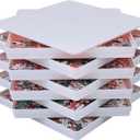 8 Sorting Trays with Lid 8x8 Premium Puzzle Trays for Lovers Up to 1000-1500 Pieces, Convenient Tool (White)