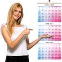 3 x 2026 Wall Calendar - 3 Month Wall Calendar 2026 Vertical, Dec. 2025 - Jan. 2027, 11.3" x 26", Calendar 2026, Lay - Flat, Holidays, Blocks