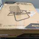 GoSports Outdoors WOVN Beach Backpack Chair - Premium Folding Camping Chair - Natural