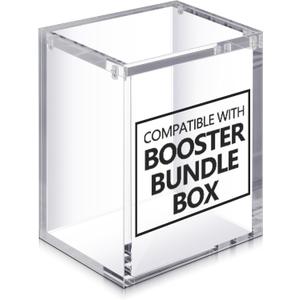 1 Pc Acrylic Magnetic Case Compatible with TCG Booster Box Protective Case Stackable 4mm Thick Magnetic Closure Box Gifts for Collectors, Cards Not Included (Booster Bundle)