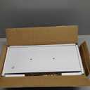 BAYKA White Floating Shelves for Wall Set of 3, Rustic Wood Wall Shelves with Metal Brackets for Bathroom, Bedroom, Kitchen, or Living Room Decor Organization, Sturdy Storage with 22lb Capacity (15.7inches, C. White - Modern Minimalist Style)