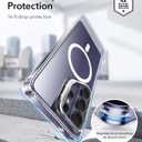 ESR for Samsung Galaxy S26 Ultra Phone Case with Stash Stand, Compatible with MagSafe, Military-Grade Protection, Magnetic Case for Samsung Galaxy S26 Ultra, Scratch-Resistant Back Cover, Clear