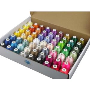 Simthread Embroidery Thread Set 63 Colours 40WT Polyester 63 × 500 m