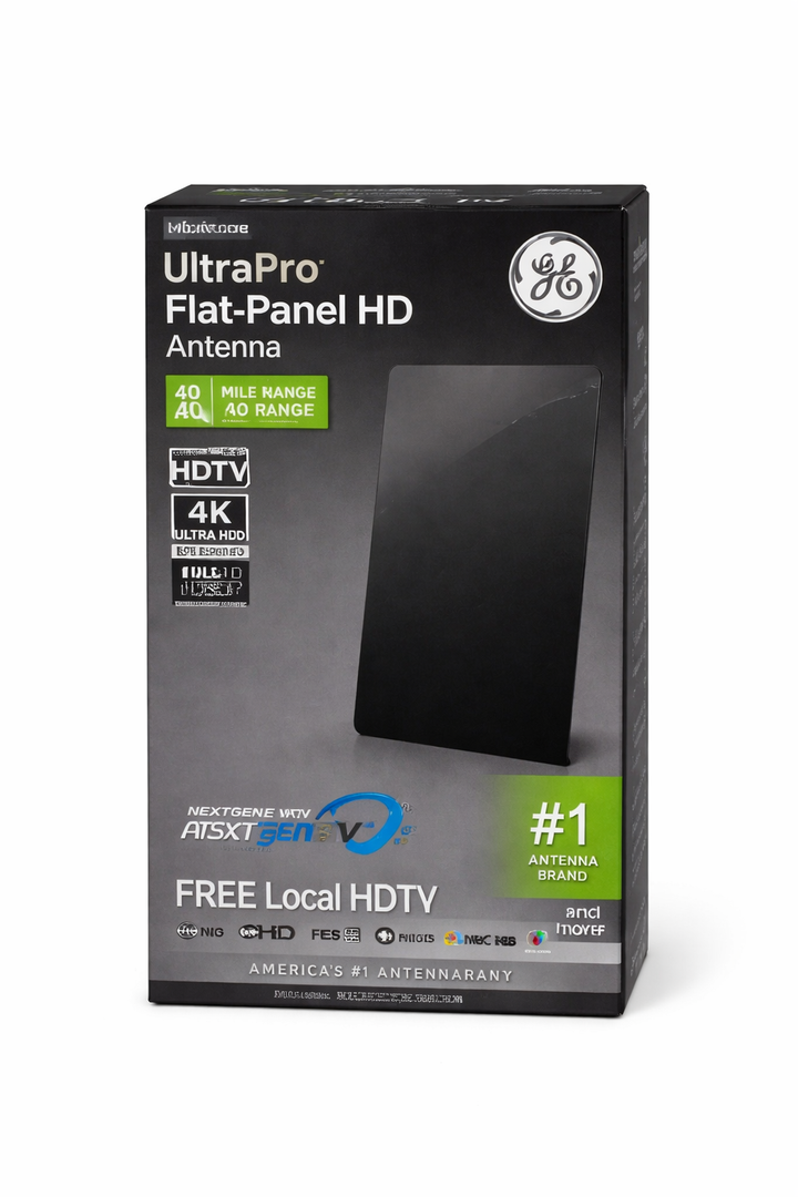 GE UltraPro Flat‑Panel HD Antenna