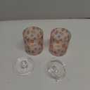 Kigai 2 Pack Apothecary Jars Cute Strawberry Qtip Holder Organizer Clear Airtight Container for Cotton Swabs Food Storage 14oz Plastic Jars with Lids (A1)