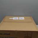 Drop Arm Bedside Commode, Commode Toilet with Padded Seat and Backrest, 400lbs Capacity, 6.3QT Removable Bucket and Splash Guard, Adjustable Height Portable Toilet for Adults, Beige