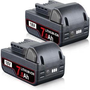 2P 18V 7.0Ah Lithium-ion Replacement for Milwaukee Battery Compatible with Milwaukee 18V Battery 48-11-1820 48-11-1850 48-11-1860 48-11-1870 Cordless Power
