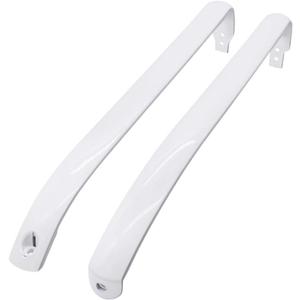 Romalon WR12X22148 Refrigerator Door Handle Set Fit for GE Refrigerator Freezer Door Handle Replace WR12X20141 PS9864030 AP5949272 WR12X11010 gth18gbddrww