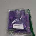 Syhood 12 Pcs Plastic Hair Rollers for Women Large Size Curlers Set Snap Roller Clips with Rat Tail Comb for Long Medium Short Hair Bangs, Salon Hairdressing Styling Tool(2.6 x 1.4 Inch,Purple)