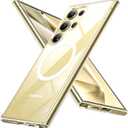 TORRAS Magnetic Shockproof for Samsung Galaxy S24 Ultra Case, 8N Mighty Magnetic, 12FT Military Grade Drop Tested, Compatible with MagSafe, Protective Slim Case for Samsung S24 Ultra Case, Clear