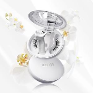 WOSADO Soft Magnetic Eyelashes Kit with Applicator, [Orchid] 22mm Reusable Glue-free Wispy Magnetic Lashes, Cruelty-free False Lashes, Waterproof, Lightweight, Suit for Heavy Makeup