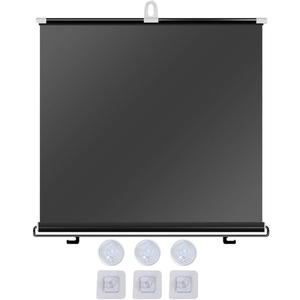 Amosfun Retractable Car Sunshade 49 x 18 Inch Suction Cup Windshield Sunshade UV Protection for Drivers Easy in Installation