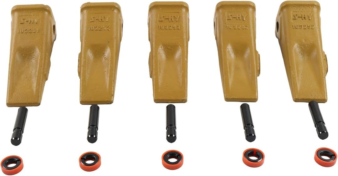 Count of 1, 1U3252 Bucket Digging Teeth Tooth with Pin's 8E6259 & Fastener's 8E6258 Compatible with Caterpillar J250 211 212 926 930 936 941 953