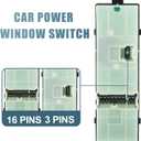 X AUTOHAUX Front Left Driver Side Power Window Switch for Subaru Legacy 2010-2012 for Subaru Outback 2010-2012 w/Auto Down 83071AJ010 Black