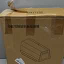 POKSRI Trunk Organizer, car organizers and storage,black Leather Storage Box with lid,Fiberboard,Collapsible,15''L x 13''W x 12.4''H,2K inches(size A)