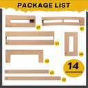 Lunmon Basketball Court Stencil Kit Marking Corrugated Cardboard for Gym Asphalt Concrete Driveway Home and Local Park No Paint Included