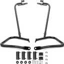 MoKitDora Touring Rear Saddlebag Bracket Guard Bars Compatible with 2014-up Harley Street Road Electra Glide Road King, Black