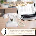 ROOMEDAL Audio Guest Book Wedding Phone- Record Customized Audio Messages with GuestBook A Personal and Convenient Way to Preserve Your Special Occasions