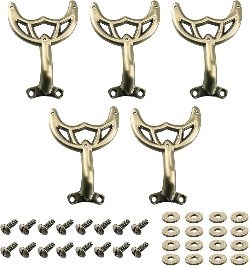 Ceiling Fan Blades Arm, for 42-Inch Fan Blade, Compatible with 7740200 -Antique Brass, -5 Pcs