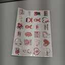 Landhoow 240 Pcs Heart Health Awareness Tattoos Temporary Glitter Awareness Body Sticker for Campaign Favor Charity Supplies, 24 Designs