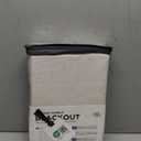 100% Blackout Shield Linen Blackout Curtains for Bedroom 84 Inches Long, Back Tab/Rod Pocket Living Room Drapes, Thermal Insulated Blackout Curtains 2 Panels Set, 50" W x 84" L, Cream