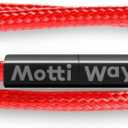 Nautical Durable Black Rope Cord Cuff Unisex Waterproof Bracelet with Magnetic Clasp for Men & Women (L/XL - Wrist size: (7.5 - 7.9 inch], Miami)