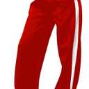 SOFIA'S CHOICE Women's Drawstring Sweatpants Side Stripe Pants Wide Leg Track Pants with Pockets Red-A XX-Large
