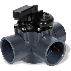 2 Inch 3 Way Diverter Valve Suitable for Ground Pool and Spa System Replace Part for 263028 3 Port Valve