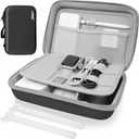Hard Travel Electronic Organizer Case for Power Bank Chargers Cables USB Flash Drive SD Card Electronics & Backpack Organizer Travel Case Small Portable Accessories Bag, Black