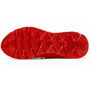 YOSFDC Men's Loafers & SlipOns Breathe Mesh Running Shoes Fashion Tennis Red Sneakers Workout Sports Soft Sole Deportivo para Hombre, Red, Size 12