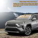 Windshield Sun Shade Custom Fit 2019 2020 2021 2022 2023 to-yo-ta RAV4 Blocks UV Rays Sun Visor Protector Car Sun Shade Front Sun Shade Keep Car Cool RAV4 Sun Shade, 55.9" x28.3"