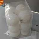 12 Pcs White Christmas Balls - 1.96 Inch Hanging Decorations for Xmas Tree & Festival Decor