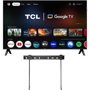 TCL 32-Inch Class 3 Series 1080p FHD LED Smart Roku TV + Wall Mount Dual-Band Wi-Fi Compatible with AlR Play Alexa and Google Assistant
