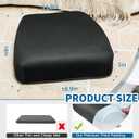 Seat Cushion for Tailbone Pain Relief, Extra Thick & Ventilated Office Chair Cushion with Non-Slip Cover, Memory Foam Booster Support for Desk, Car, Wheelchair (Black)