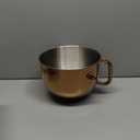 6QT Stainless Steel Mixer Bowl for Kitchenaid Stand Mixers, Kitchen Aid Mixing Bowl for 6QT Lift Mixer with Handle Copper