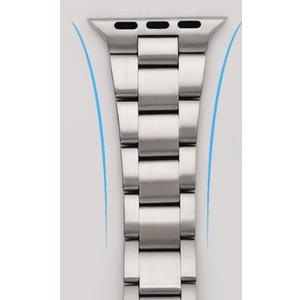 Solid Stainless Steel Band Compatible with Apple Watch 49mm 46mm 45mm 44mm 42mm 41mm 40mm 38mm, Metal Strap for iWatch Series Ultra/Ultra2/10/9/8/7/6/5/4/3/2/1 SE Women and Men (Silver)