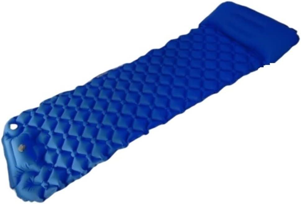 GaRcan Outdoor Camping Mattress Ultralight Portable Inflatable Sleeping Mat Damp Proof Pad (Blue)