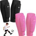 2 Pairs Lightweight Soccer Shin Guards for Kids Youth Adult, Medium