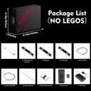 LED Lighting Compatible with Lego The Little Mermaid Royal Clamshell 43225, Light Kit Compatible with Lego 43225, Giving Light to Model, NOT Included The Model Set(18 Key RC Version)