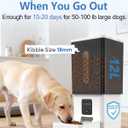 Large Dog Automatic Feeder with Camera: 12L/50 Cups Home Smart Dog Feeder for 20 Days Feeding - Anti-Clog with 20mm Wide Chute for Big Breed Owner