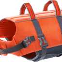 Outward Hound Granby Splash Dog Life Jacket, High-Buoyancy Dog Life Vest for Swimming, Boating, and Water Safety, Large, Orange (Large (Chest Girth: 28"-32"))