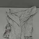 Women Wrap Top Thumb Hole Long Sleeve Self Tie Workout Shirt Pilates Ballet Yoga Tops (US, Alpha, Small, Regular, Regular, Grey)