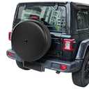Moonet Tire Cover with Camera Hole, for Jeep Wrangler JL with Back-up Camera, Sport & Sahara (2018-2025), Fits 245/75R17, 255/75R17, 255/70R18