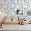 3 x Peel and Stick Wallpaper Floral Wall Paper Modern Contact Paper Boho Bedroom Bathroom Wallpaper Peel and Stick Blue and White Removable Self-Adhesive Wall Decor Vinyl Roll 17.3" x 118"