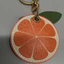 Leather Keychain Holder Case Compatible with AirTag, Cute air tag Cover with Keychain Ring, GPS Tracker Case for Keys