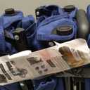 Collapsible Wagon, Beach with Big Wheels for Sand, Grocery Wagon All-Terrain Wheels Garden Grocery for Shopping, Park Picnic, Camping, Beach Trip (Medium, Blue)